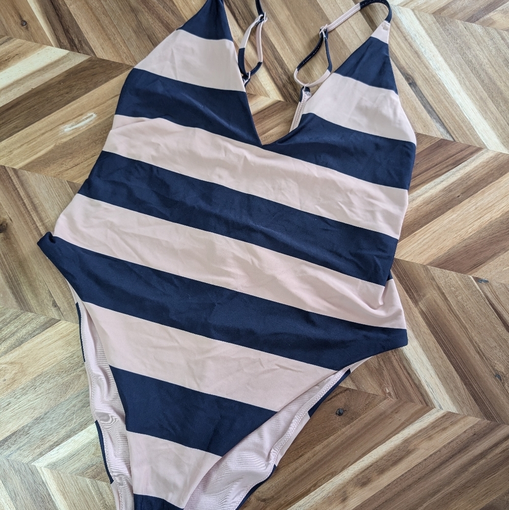 aerie Nautical Pink and Navy‎ One Piece